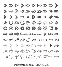 100 Arrow icon vector design