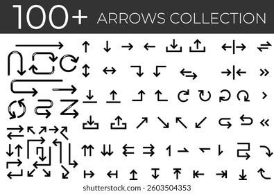100+ Arrow Icons Set – Vector Direction Symbols for Design and Navigation