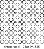 100 Art Deco Round Borders for badge, logo or vintage label designs. One hundred round circular Art Deco frames.