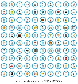 100 art guidance icons set in flat style for any design vector illustration