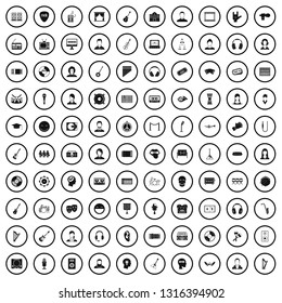 100 audience icons set in simple style for any design vector illustration