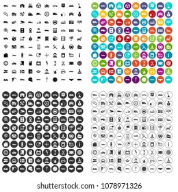 100 auto icons set vector in 4 variant for any web design isolated on white