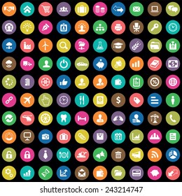 100 B2B icons big universal set 