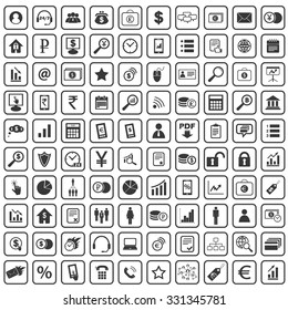100 B2B icons set