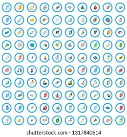 100 b2b icons set in isometric 3d style for any design vector illustration