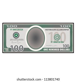 A $100 bank note / paper money.