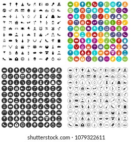 100 banquet icons set vector in 4 variant for any web design isolated on white