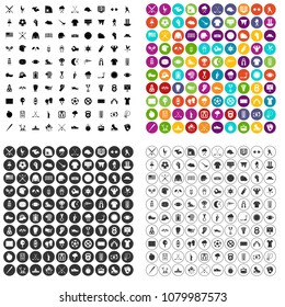 100 baseball icons set vector in 4 variant for any web design isolated on white