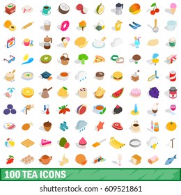 100 beans isometric icons set. Isometric 3d illustration of 100 beans isometric vector icons for any design