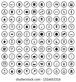 100 beauty product icons set in simple style for any design vector illustration