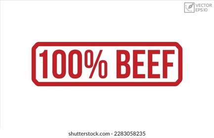 Diseño vectorial de estampado de caucho rojo de carne al 100%.