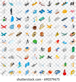 100 belay icons set in isometric 3d style for any design vector illustration