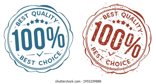 100 % beste Qualität, Stempel, klare und kratzte Versionen