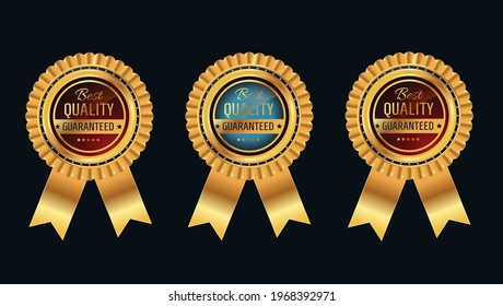 100% Best quality medals set. Realistic golden labels - badges, best choice with ribbon.
