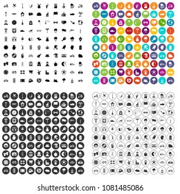 100 bicycle icons set vector in 4 variant for any web design isolated on white