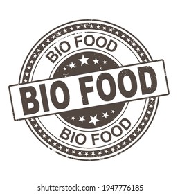 100 Bio-Lebensmitteletikett-Vektorgrafik, lackiertes Rundemblem-Symbol für Produktverpackungen.