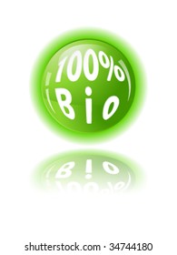 100% bio icon