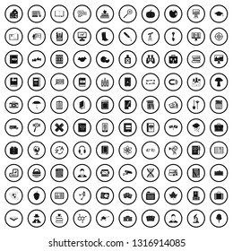 100 book icons set in simple style for any design vector illustration