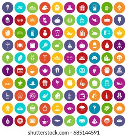 100 bounty icons set color
