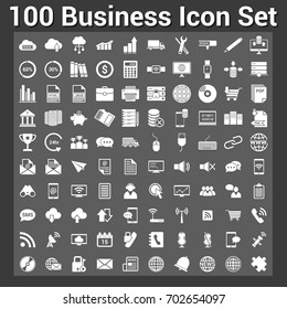 100 Business icon set