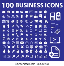100 íconos de negocios. vector