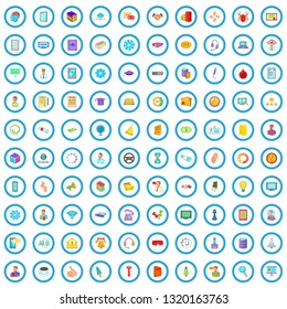 100 business workshop icons set in cartoon style for any design vector illustration