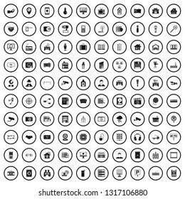 100 camera icons set in simple style for any design vector illustration