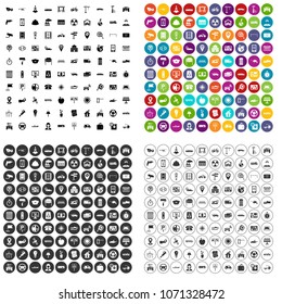 100 car icons set vector in 4 variant for any web design isolated on white