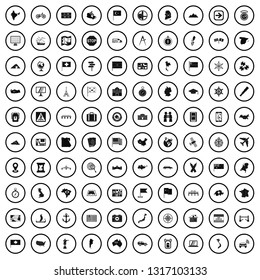 100 cartography icons set in simple style for any design vector illustration