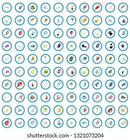 100 character icons set in isometric 3d style for any design vector illustration