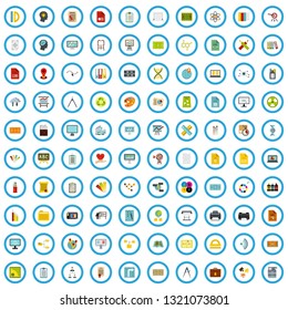 100 chart icons set in flat style for any design vector illustration