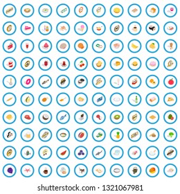 100 chef icons set in isometric 3d style for any design vector illustration
