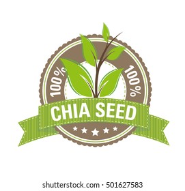 100 % Chia Seed Label