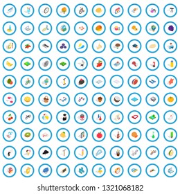 100 childhood icons set in isometric 3d style for any design vector illustration