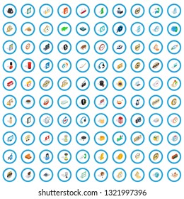 100 clock icons set in isometric 3d style for any design vector illustration
