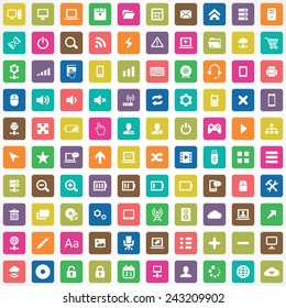 100 computer icons big universal set 