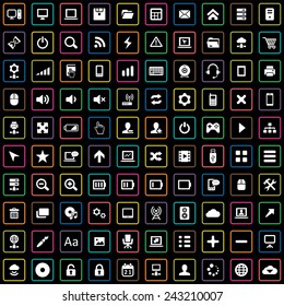100 computer icons big universal set 