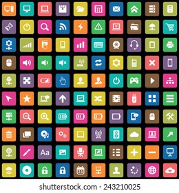 100 computer icons big universal set 