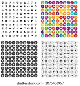 100 Contact Us Icons Set Vector In 4 Variant For Any Web Design Isolated On White