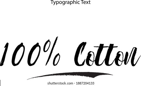 100% Algodón negrita Tipografía Textos 