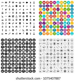 100 craft icons set vector in 4 variant for any web design isolated on white