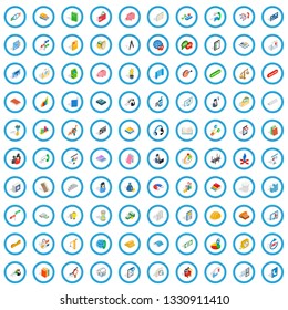 100 crew icons set in isometric 3d style for any design vector illustration