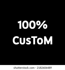 100% custom vector art Illustration. nice fonts make look different. perfect for signs and other purposes. white color in black background