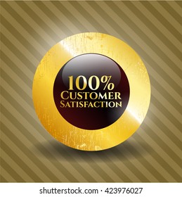 100% Customer Satisfaction gold badge