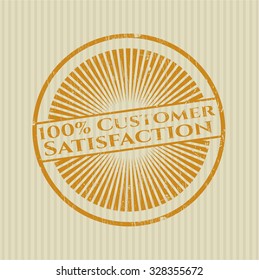 100% Sello grueso de satisfacción del cliente