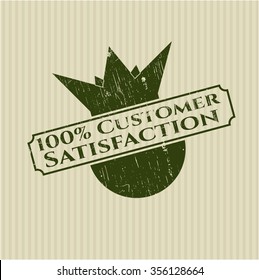 100% Sello grueso de satisfacción del cliente