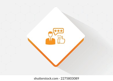 100% Customer Satisfaction icon vector design