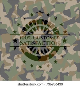 100% Customer Satisfaction on camouflage texture