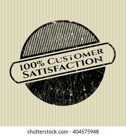 100% Customer Satisfaction rubber texture