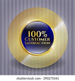 100% Customer Satisfaction shiny badge